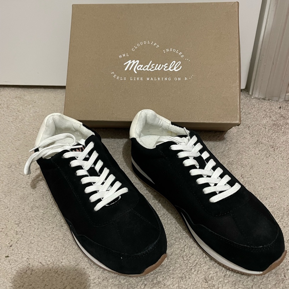 NEW Madewell League Retro Suede Sneakers